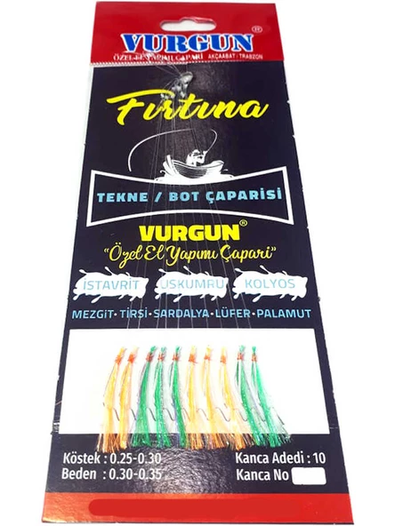 Tekne Bot Çaparisi - Turuncu/Yeşil