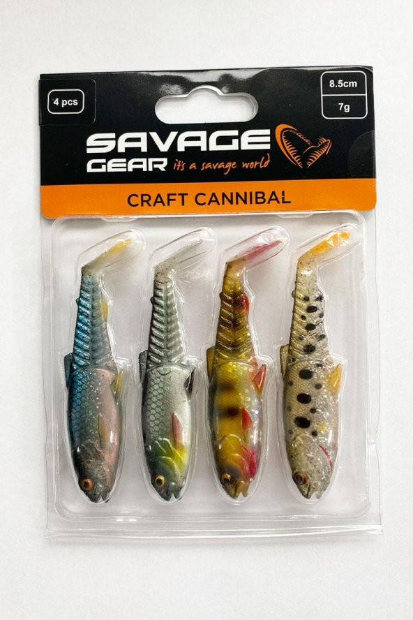 Savage Gear Craft Cannibal 8.5cm 7gr Clear Water Mix 4 Adet