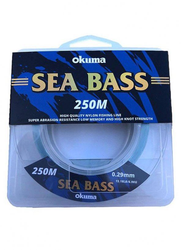 Okuma Sea Bass Nylon Moss Green Color 250m