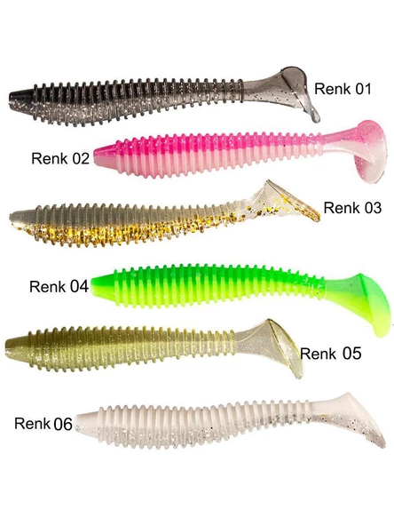 Ryuji Perfect Bait LT Karides Kokulu Silikon Yem 7cm 10 adet - Resim 2