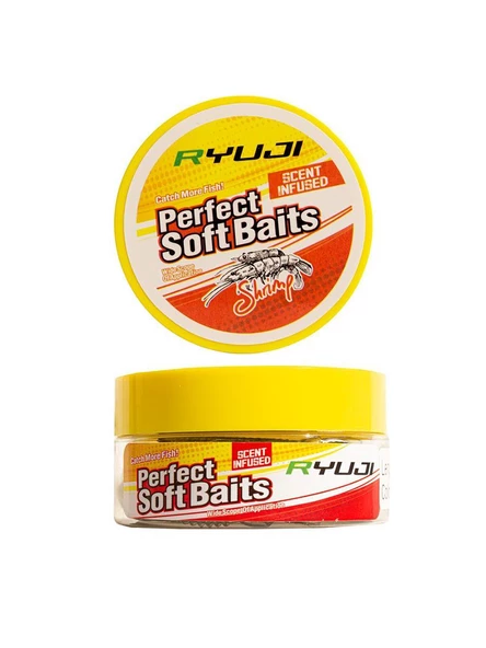 Ryuji Perfect Bait LT Karides Kokulu Silikon Yem 7cm 10 adet - Resim 3