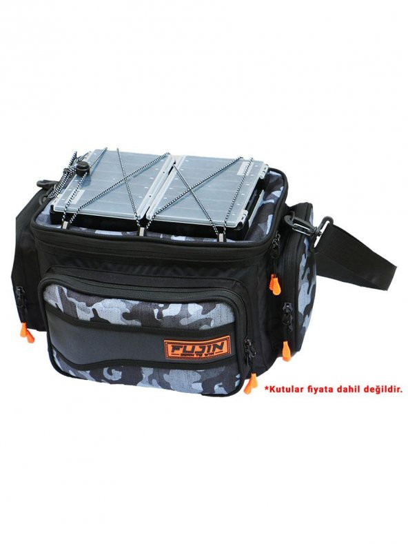 Fujin Black Camo Helper Bag - Balıkçı Çantası - 5