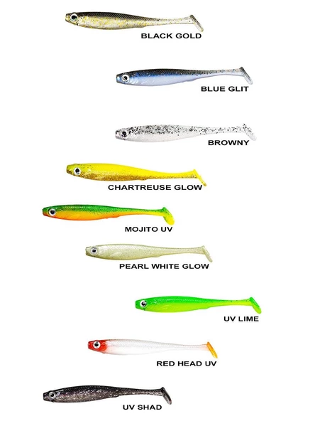 Ryuji Mister Shad 10cm 7gr Silikon Yem 3 Adet - Resim 2