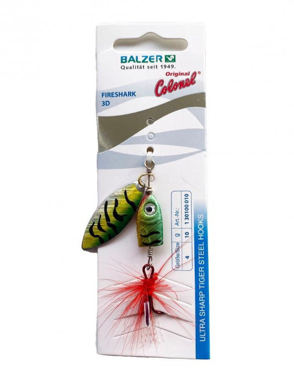 Balzer Colonel Reality 3D Balık Kafa Tüylü Kaşık 10gr