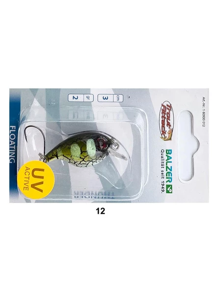 Balzer 16093 Trout Wobbler UV Active Floating 3cm 2gr Maket Balık - Resim 3