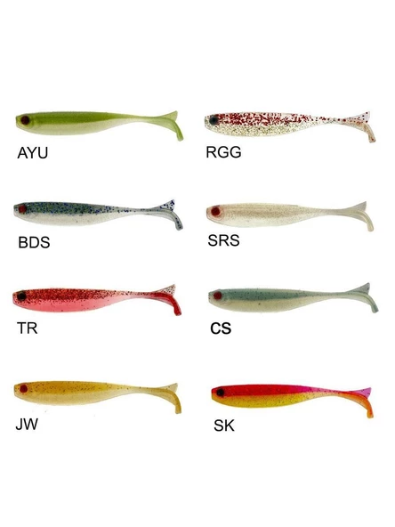 Mustad Mezashi Keel Tail Minnow 9cm Silikon Yem 6 Adet - Resim 2