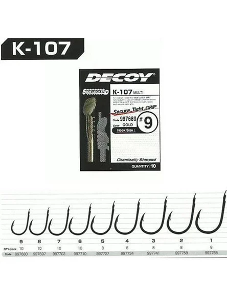 DECOY K-110 Lock Orange Olta İğnesi - 2