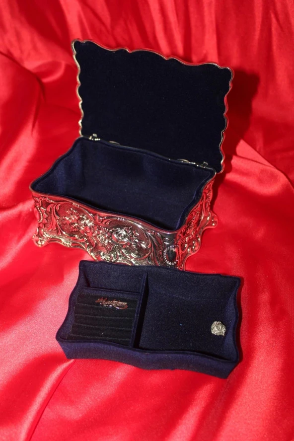Mücevher Kutusu Metal El İşi Hand Made - 6