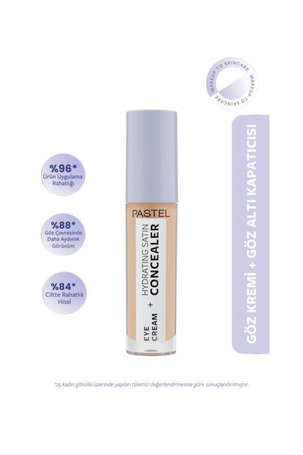 Pastel Eye Cream + Hydrating Satın Concealer 63 Milkshake