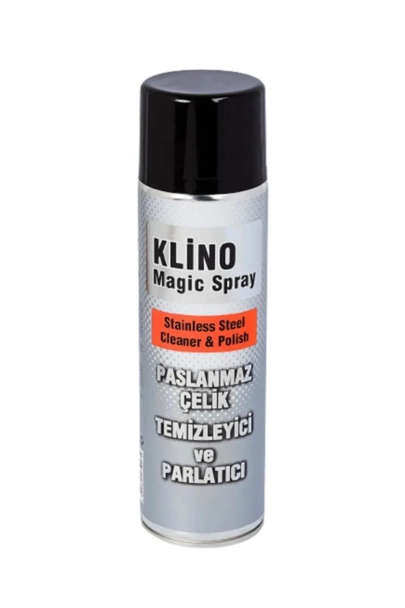 Klino Magic İnox Paslanmaz Çelik Metal Krom Nikel Çok Amaçlı Yüzey Temizleyici - 500 Ml. - Sprey
