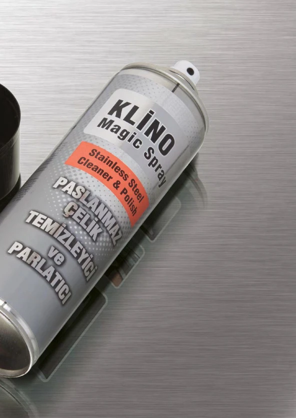 Klino Magic İnox Paslanmaz Çelik Metal Krom Nikel Çok Amaçlı Yüzey Temizleyici - 500 Ml. - Sprey - Resim 2
