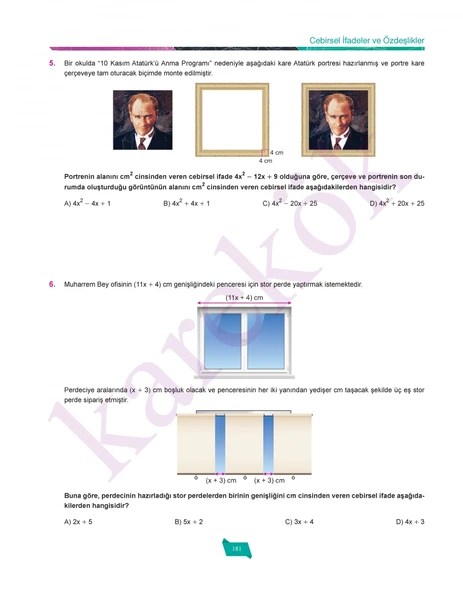 KAREKÖK 8.SINIF LGS MATEMATİK SORU BANKASI - Resim 8