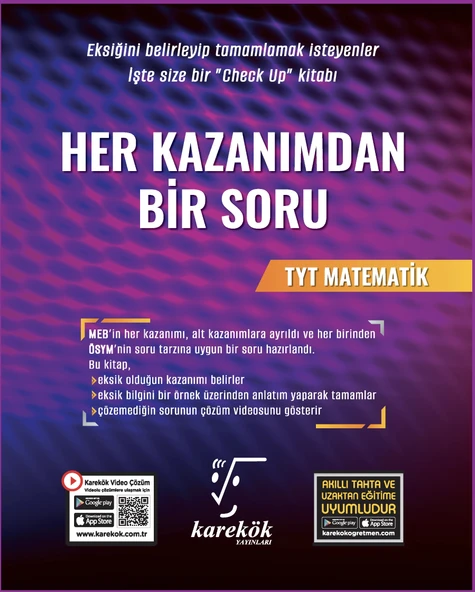 KAREKÖK TYT MATEMATİK HER KAZANIMDAN BİR SORU - 2