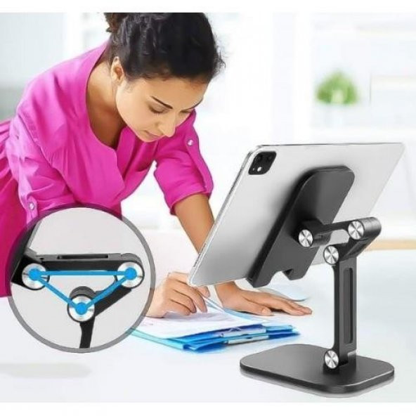 3B Trend Katlanabilir Masaüstü Telefon ve Tablet Tutucu ve Standı Ayarlanabilir Tablet Standı - 5