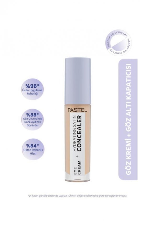 Pastel Eye Cream + Hydrating Satın Concealer 62 Ivory