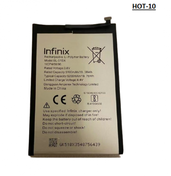 Infinix Hot 10 Pil Batarya BL-51BX İnfinix HOT10 X683 Pil