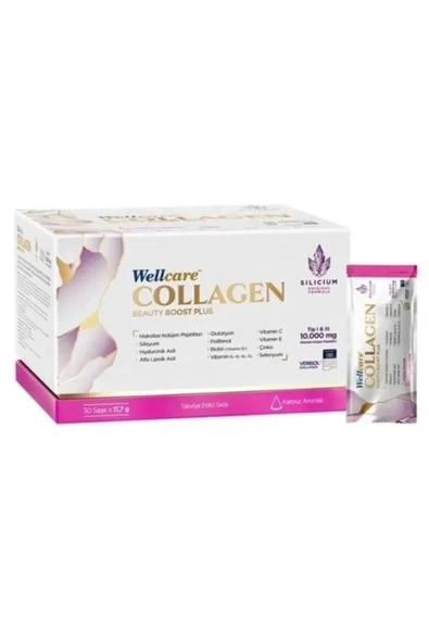 Wellcare Collagen Beauty Boost Plus 10.000 mg 30 Saşe Karpuz Aromalı