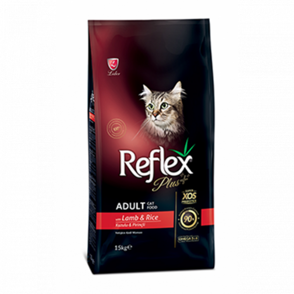 Reflex Plus Kuzu Etli 15 kg Yetişkin Kedi Maması