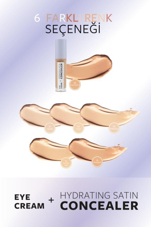 Pastel Eye Cream + Hydrating Satın Concealer 61 Vanilla - 6