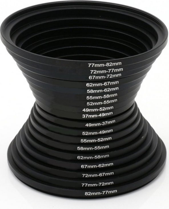 18 Adet Lens Adaptörü Filtresi Siyah - 3