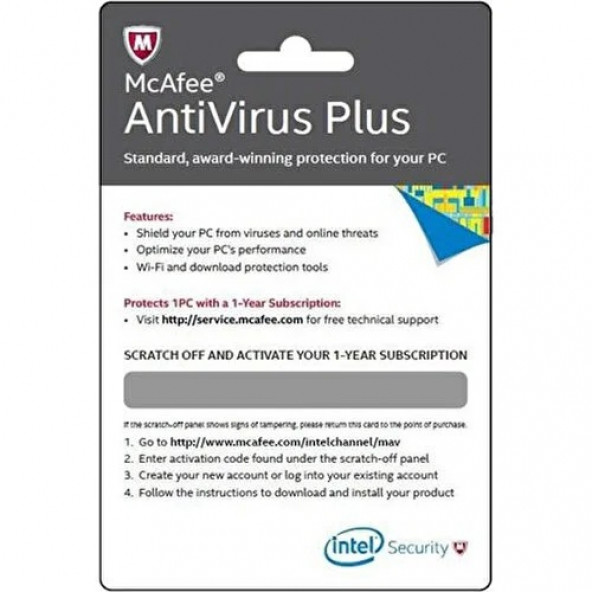Mcafee Antivirus Plus Pc Için Ödüllü Antivirus Yazılımı
