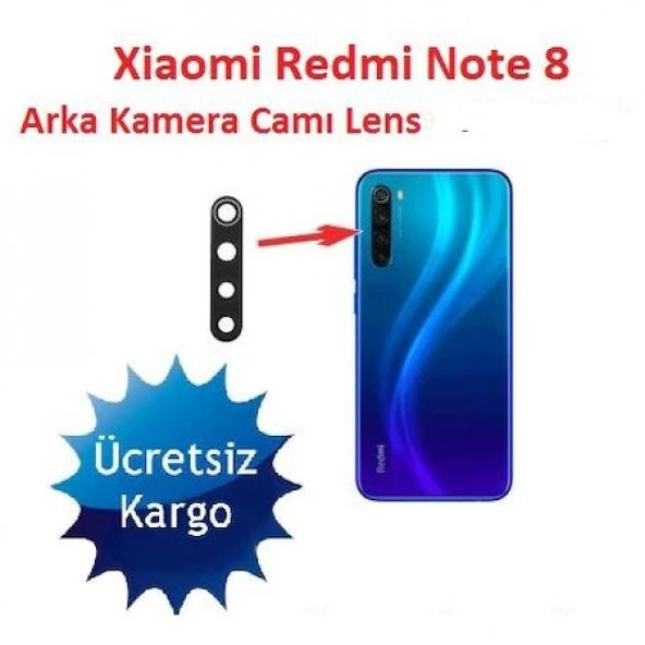 XIAOMI REDMI NOTE 8 ARKA KAMERA LENS CAMI