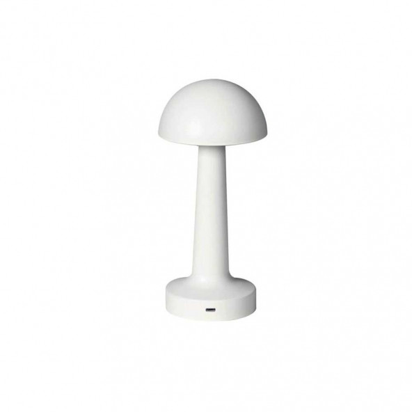 Forlife Dekoratif Şarjlı Led Masa Lambası Beyaz FL-8084 - 2