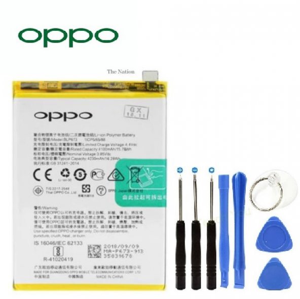 Oppo A91 Pil Batarya BLP765 + Tamir Seti