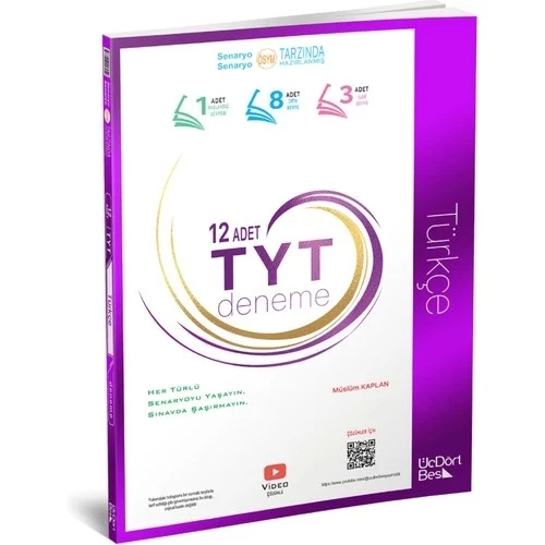 Tyt Türkçe 12 Deneme Üç Dört Beş
