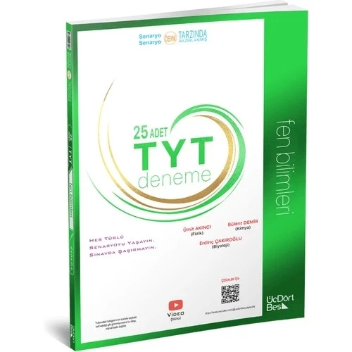 TYT FEN BİLİMLERİ 25 DENEME ÜÇDÖRT BEŞ YAYIN