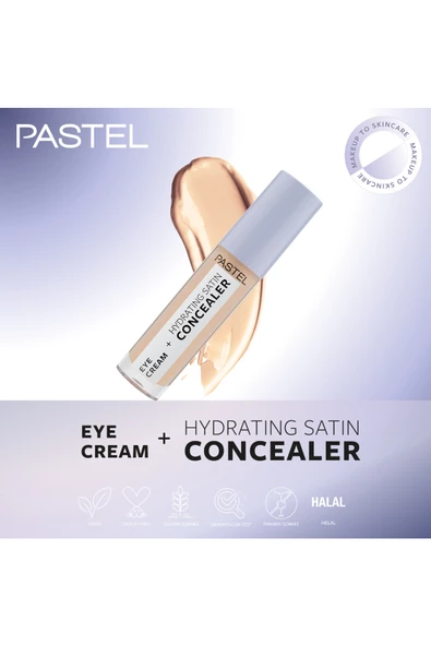 Pastel Eye Cream + Hydrating Satin Concealer - Göz kremi + Göz Altı Kapatıcısı 63 Milkshake - 7