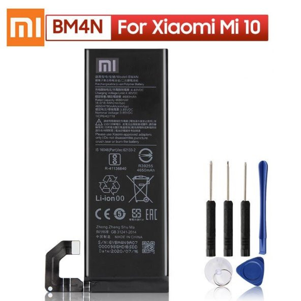 XİAOMİ Mİ 10 Batarya Pil ve Tamir Seti BM4N 4780 mAh
