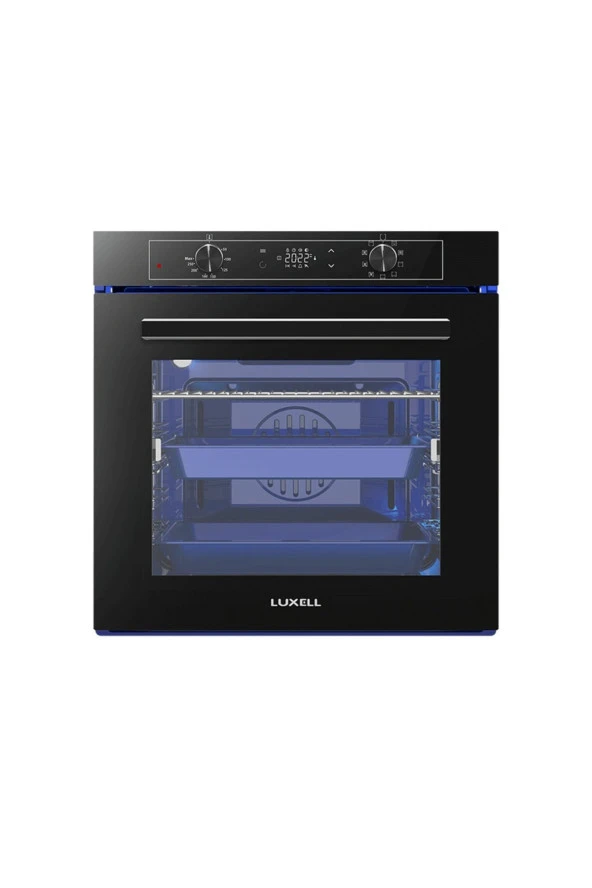 LUXELL 2 Lİ PLATİNUM ANKASTRE SET(A68-SGF3 SİYAH FIRIN  DA 835 SİYAH DAVLUMBAZ) - 2