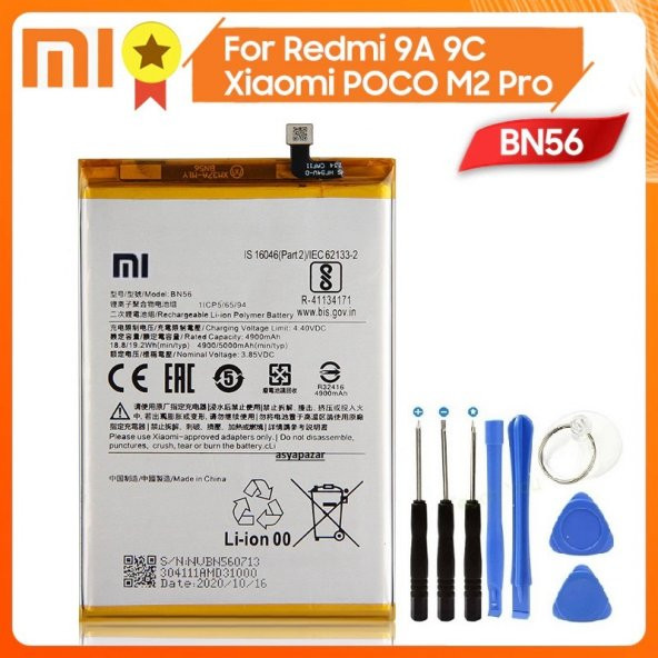 XİAOMİ Poco M2 Pro Batarya Pil ve Tamir Seti BN56