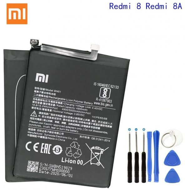 Xiaomi Redmi 8 Redmi 8A BN51 Batarya Pil + Tamir Seti - 1