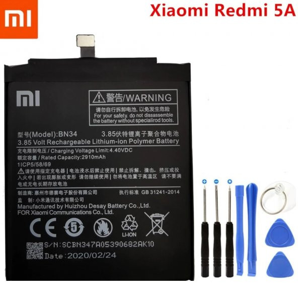 Xiaomi Redmi 5A BN34 Batarya Pil