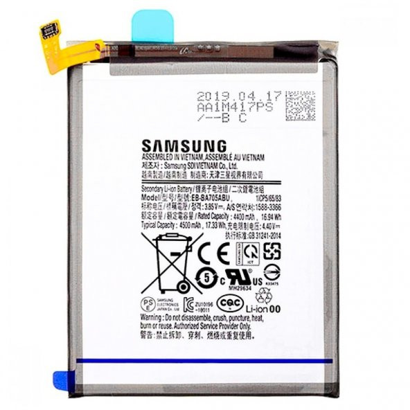 Samsung Galaxy A70 A705F Pil Batarya EB-BA705ABU 4400 mAh - 1
