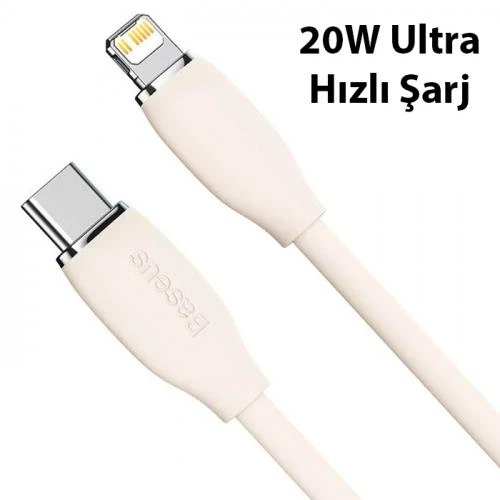 Baseus 20W 1.2Metre Type C to İphone Lightning Ultra Hızlı Şarj ve Data Kablosu, Kopmaz Bükülmez - 8