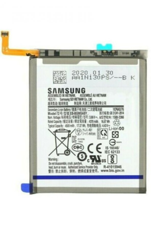 Samsung S20 Plus Batarya Pil EB-BG985ABY 4500mAh. SM-G985