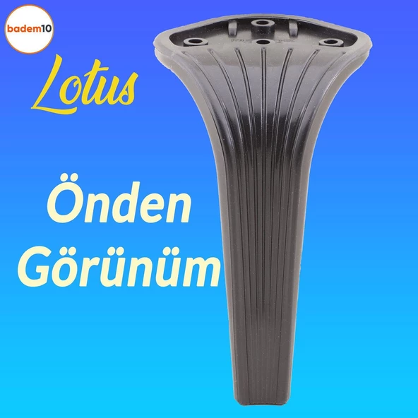 Lotus 6'lı Set Mobilya Tv Ünitesi Çekyat Koltuk Kanepe Destek Ayağı 16 Cm Siyah Ayakları M8 Civatalı - 4