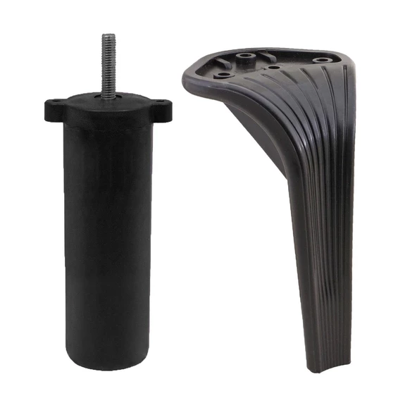 Lotus 6'lı Set Mobilya Tv Ünitesi Çekyat Koltuk Kanepe Destek Ayağı 16 Cm Siyah Ayakları M8 Civatalı - 8
