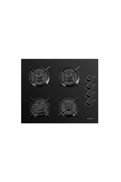 LUXELL 2 Lİ PLATİNUM ANKASTRE SET(OC88 SİYAH OCAK  DA 835 SİYAH DAVLUMBAZ) - 2