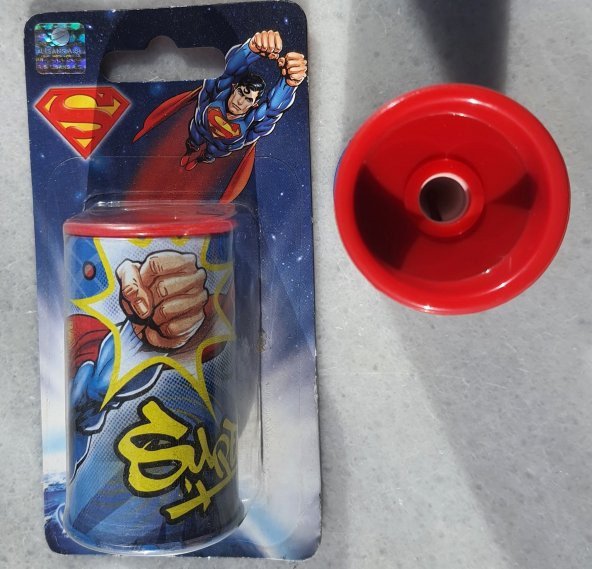 Yaygan Kalemtraş Metal kutulu Süperman süpermen karakterli