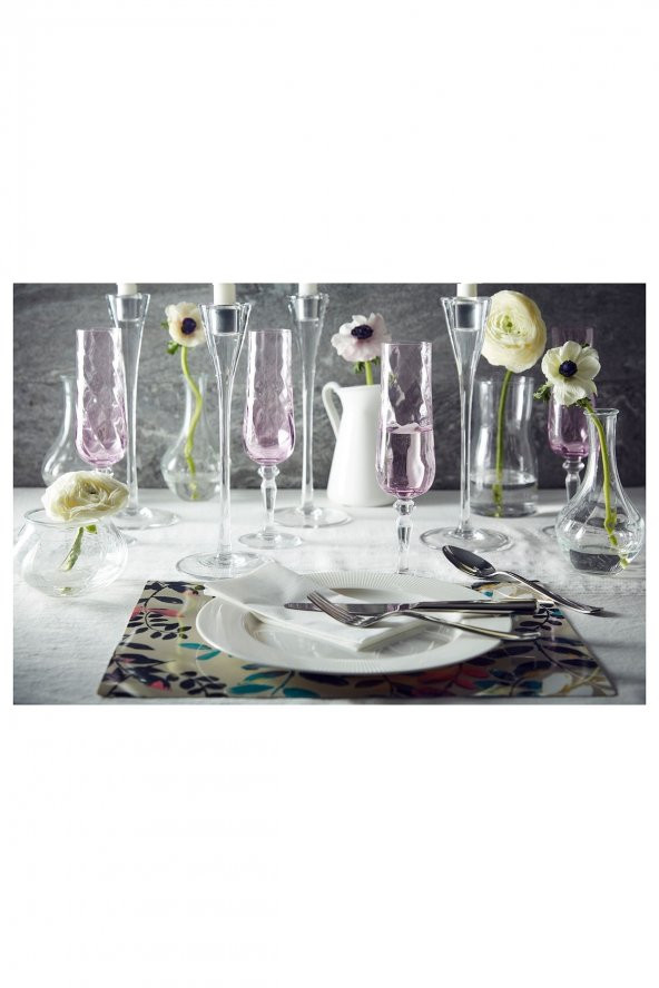 6 Parça Servis Tabağı MeridyenDukkan 28 Cm Beyaz Renk Modern Klasik Tabak Yemek-Sunum Feldispat Porselen - 3