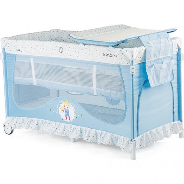 Chipolino Sahara Cibinlikli Park Yatak Blue Mist - 3