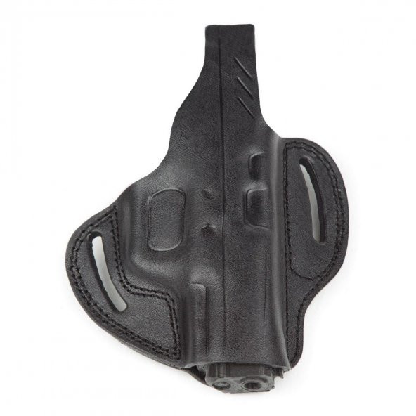 Wolf Holster Canik55 TP9 SF Deri Tabanca Kılıfı Tam Kelebek Siyah