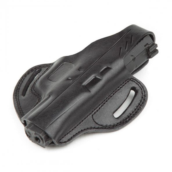 Wolf Holster Canik55 TP9 SF Elite-S Combat Deri Tabanca Kılıfı Tam Kelebek Siyah - 2