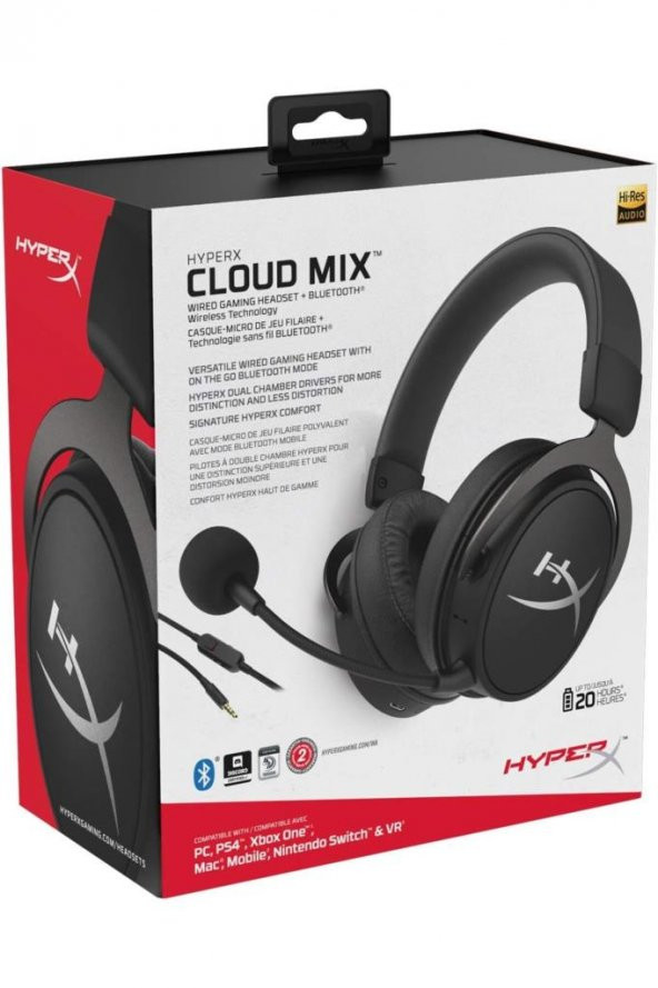 HyperX Cloud MIX HX-HSCAM-GM Kablosuz Mikrofonlu Kulak Üstü Oyuncu Kulaklığı - 5