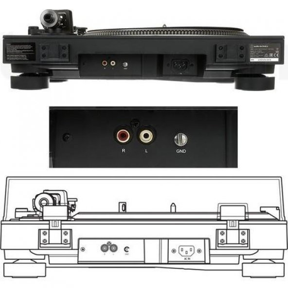 Audio Technica AT-LP140XPBKEUK Manuel Pikap Siyah - 6