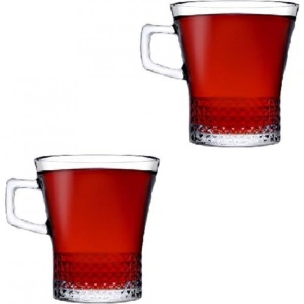 Paşabahçe 55703 Kuvars Kulplu Bardak 250 CC 4 Adet - Resim 3